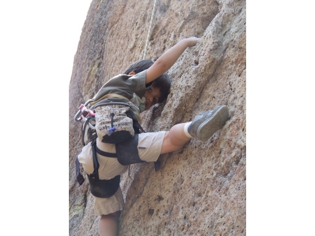 Los peques tambien escalan